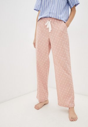 Брюки домашние Gap. Цвет: розовый