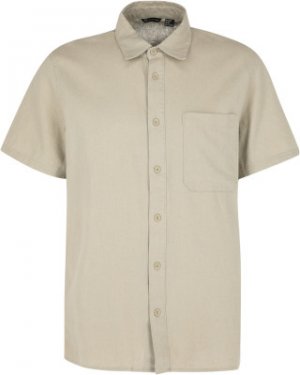 Рубашка с коротким рукавом мужская, размер 56-58 Outventure. Цвет: бежевый