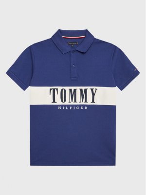 Рубашка поло стандартного кроя , синий Tommy Hilfiger