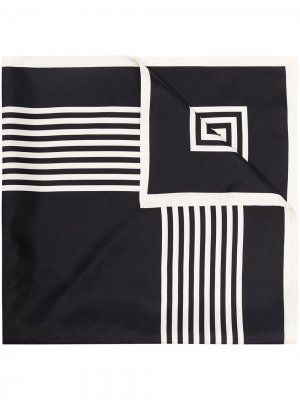 Шелковый шарф No. 2 lescarf. Цвет: черный