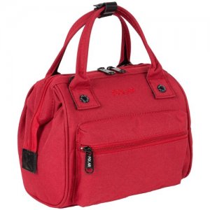 Сумка-рюкзак r, ручная кладь, удобная сумка, стильная полиэстер 24 x 23 14 Pola. Цвет: красный