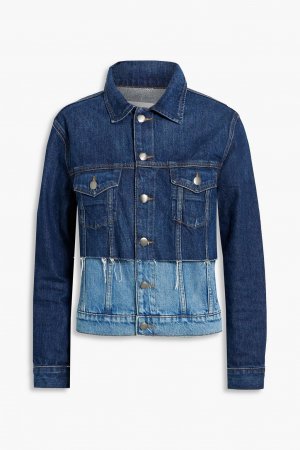 Многослойная джинсовая куртка с потертостями FRAME, синий Frame