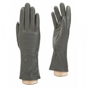 Перчатки , размер 7.5, серый ELEGANZZA. Цвет: серый/grey