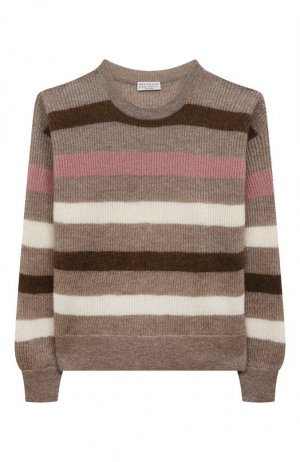 Пуловер Brunello Cucinelli. Цвет: коричневый