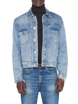 Винтажная джинсовая куртка Mar Azul Destruct , черный Frame