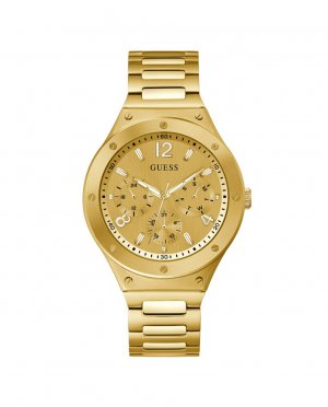 Мужские часы Scope GW0454G2 со стальным и золотым ремешком , золотой Guess