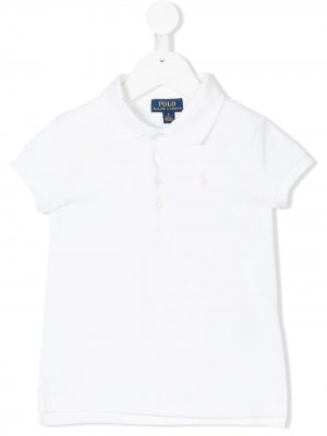 Рубашка-поло с короткими рукавами Ralph Lauren Kids. Цвет: белый