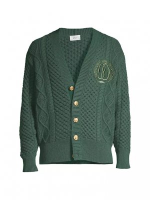 Шерстяной кардиган канберра , цвет kelly green Bally