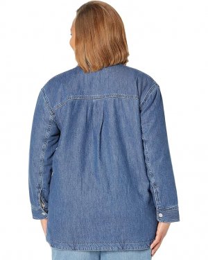 Куртка Plus Quilted-Lining Denim Shirt-Jacket, цвет Hillbrook Wash Madewell