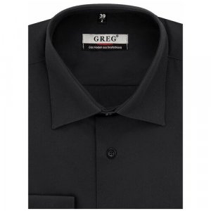 Рубашка , размер 186-194/38, черный GREG. Цвет: черный