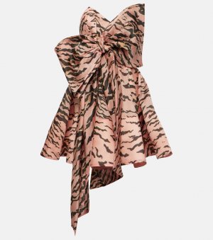 Шелковое мини-платье matchmaker с бантом , розовый Zimmermann