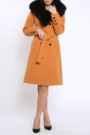Пальто Emma Monti. Цвет: оранжевый