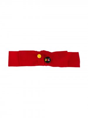 Галстук-бабочка с логотипом Dolce & Gabbana Kids. Цвет: красный