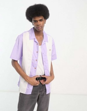 Сиреневая полосатая рубашка с короткими рукавами Westover Dickies