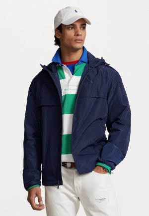 Легкая куртка ВЕТРОВКА НА ПОДКЛАДКЕ , темно-синий Ньюпорт Polo Ralph Lauren. Цвет: синий