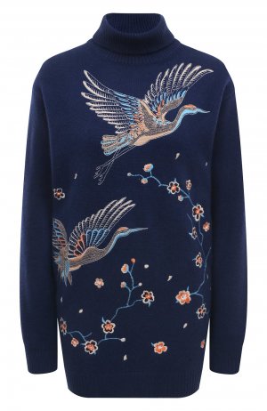 Кашемировый свитер OLOLOL. Цвет: синий