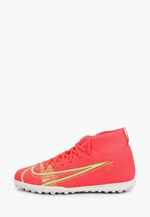 Шиповки Nike JR SUPERFLY 8 CLUB TF. Цвет: коралловый
