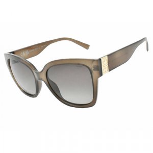 Солнцезащитные очки IB22420, серый, бежевый Invu. Цвет: бежевый/серый