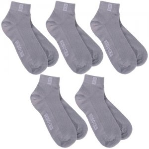 Комплект из 5 пар детских носков (Орудьевский трикотаж) светло-серые, размер 20 RuSocks. Цвет: серый