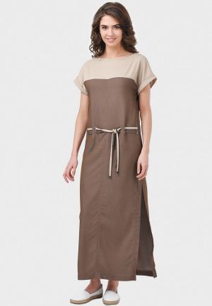 Платье RicaMare. Цвет: коричневый