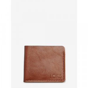 Бумажник, фактура матовая, коричневый LOKIS. Цвет: коричневый