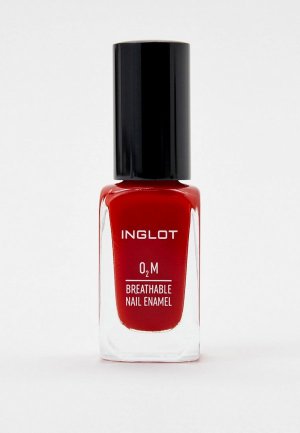 Лак для ногтей Inglot O2M breathable nail enamel 653, 11 мл. Цвет: красный