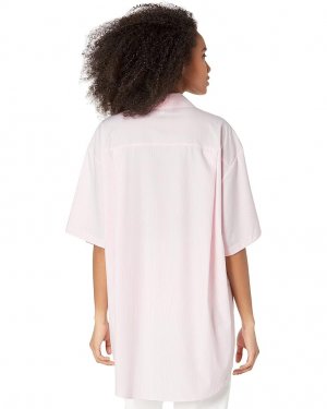 Рубашка WAYF Plana Boxy Button-Up Shirt, цвет Pink Pinstripe