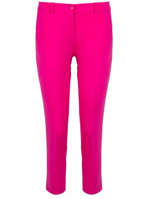Зауженные брюки MICHAEL KORS. Цвет: розовый