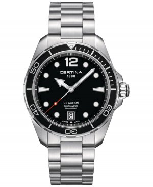 Мужские швейцарские часы DS Action с браслетом из нержавеющей стали, 43 мм Certina