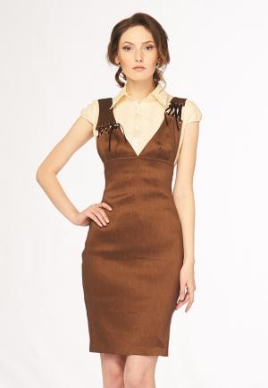 Платье Ано MP002XW0F806. Цвет: коричневый