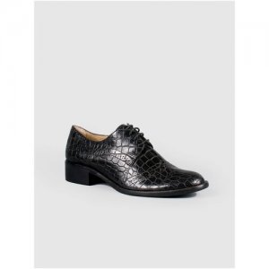 Женская обувь, G. Benatti, туфли, модель Броги, размер 40, натуральная кожа, черный цвет, шнурки Gianmarco Benatti. Цвет: черный