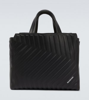 Кожаная сумка-тоут Car M , черный Balenciaga