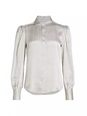 Викторианская шелковая блузка в полоску , мультиколор Frame