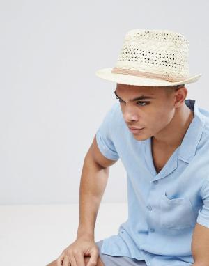 Летняя шляпа-трилби Ibiza Barts. Цвет: бежевый
