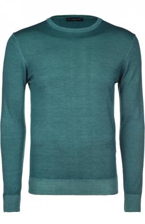 Вязаный пуловер Daniele Fiesoli. Цвет: изумрудный