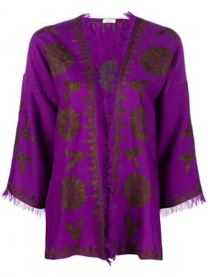 Пиджак с укороченными рукавами P.A.R.O.S.H.. Цвет: фиолетовый