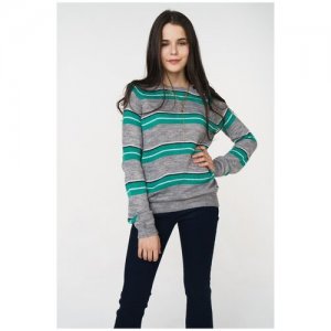 Пуловер Blend She 20202601 Серый 42 BlendShe. Цвет: зеленый/серый