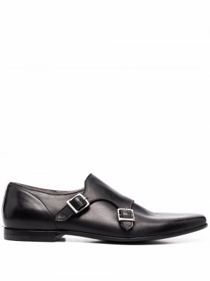 High-shine leather monk shoes Premiata. Цвет: черный