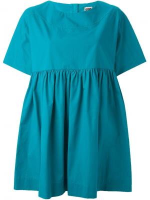 IM Isola Marras свободная блузка с плиссировкой I'M. Цвет: синий