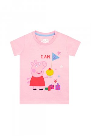 Футболка «Мне 2 дня рождения» , розовый Peppa Pig