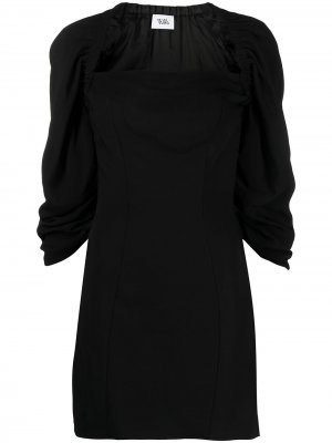 Платье с квадратным вырезом Vejas. Цвет: черный