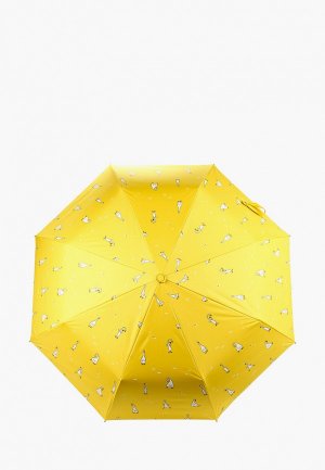 Зонт складной Kawaii Factory. Цвет: желтый