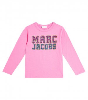 Топ из хлопкового джерси с логотипом , розовый Marc Jacobs