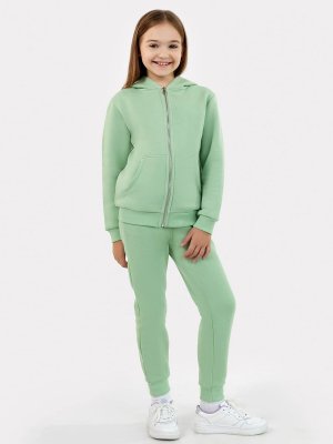 Комплект для девочек (жакет, брюки) Mark Formelle. Цвет: туманный зеленый