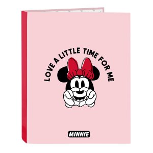 Папка с кольцами Me time Розовая А4 (26,5 х 33 4 см) Minnie Mouse