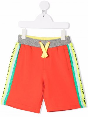 Спортивные шорты с логотипом The Marc Jacobs Kids. Цвет: оранжевый