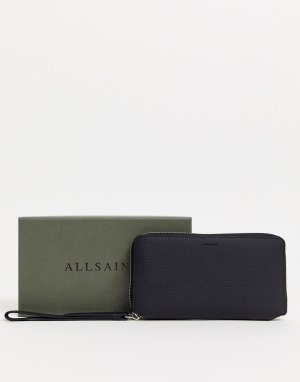 Кожаный кошелек -Черный AllSaints