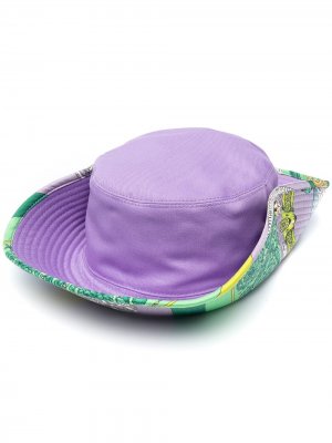 Шляпа с подвернутыми полями Versace. Цвет: фиолетовый