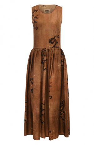 Платье Uma Wang. Цвет: коричневый