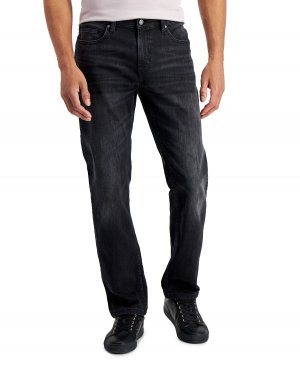 Мужские прямые эластичные джинсы sam black-wash, созданные для macy's Alfani, мульти